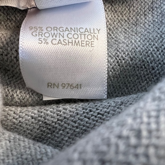 J. Jill Cotton Cashmere Blend Drawstring Draped Neck Sweater - Picture 6 of 7